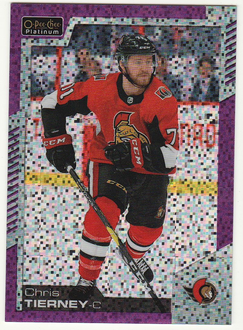 2020-21 O-Pee-Chee Platinum Violet Pixels #123 Chris Tierney (image for) 2020-21 O-Pee-Chee Platinum Violet Pixels #123 Chris Tierney